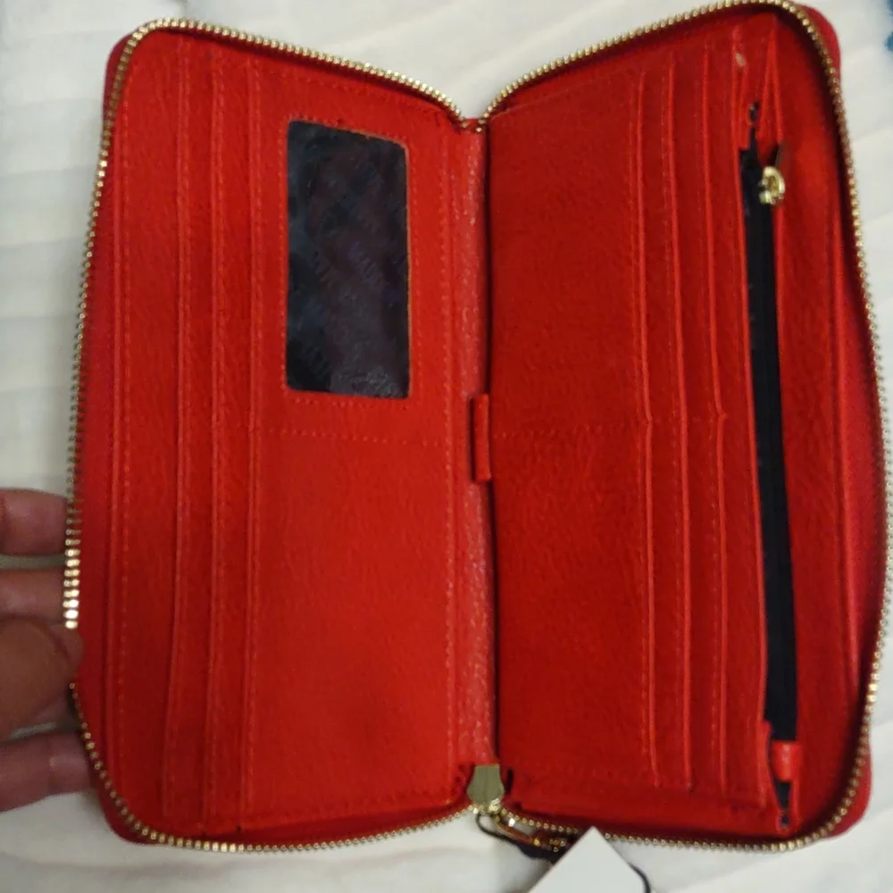NWT Steven Madden Red zipper wallet - Picture 6 of 6